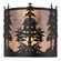 Tall Pines Two Light Wall Sconce in Textured Black (57|182748)