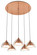 Bisbee Five Light Pendant in Brushed Copper (57|182713)