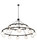 Bola 20 Light Chandelier in Wrought Iron (57|182292)