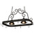 Elana Two Light Pot Rack in Blackwash (57|181987)