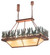 Pine Lake Eight Light Inverted Pendant in Rust (57|181807)