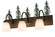 Tall Pines Three Light Vanity in Oil Rubbed Bronze/Green Trees (57|178428)