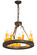 Deina 18 Light Chandelier in Chestnut (57|178029)