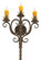 Palmira Three Light Wall Sconce in Organic Rust (57|177813)