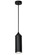 Silo One Light Mini Pendant in Satin Black And Wrought Iron (57|177796)