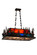 Moose Through the Trees Six Light Oblong Pendant in Dark Burnished Antique Copper (57|177434)