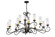 Wallis 14 Light Chandelier in Blackwash (57|177354)
