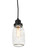 Mason Jar One Light Pendant in Textured Black (57|176579)