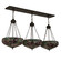 Tiffany Peony Nine Light Island Pendant in Oil Rubbed Bronze (57|175538)