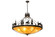 Deer Family Eight Light Pendant in Timeless Bronze (57|174948)