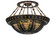 Fleur-De-Lis Four Light Semi-Flushmount in Copper Vein & Nu Gold (57|174323)