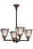 Metro Four Light Chandelier in Weathered Antique Brass (57|174107)