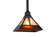 T'' Mission'' One Light Pendant in Chemical Antique Brass (57|174097)