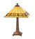 Diamond Band Mission Two Light Table Lamp in Mahogany Bronze (57|17382)