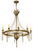 Amaury Ten Light Chandelier in Buttered Brass (57|172362)