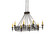 Topridge Eight Light Chandelier in Textured Black (57|171574)