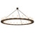 Loxley 24 Light Chandelier in Black Metal (57|171230)