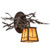 Pine Branch One Light Wall Sconce in Cafe Noir (57|170877)