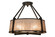 Cilindro Four Light Semi-Flushmount in Wrought Iron (57|170599)