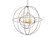 Atom Enerjisi Eight Light Chandelier in Nickel (57|170407)