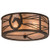 Horseshoe Two Light Flushmount in Oil Rubbed Bronze (57|169866)