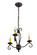 Sienna Three Light Chandelier in Chestnut (57|169826)