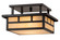 Hyde Park Two Light Flushmount in Craftsman Brown (57|169070)