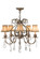 Chantilly Five Light Chandelier in Antique Silver (57|167681)