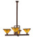 Prairie Corn Four Light Pendant in Cinnamon Coffee Metallic (57|166979)