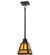 T'' Mission'' One Light Mini Pendant in Craftsman Brown (57|165699)