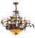 Greenbriar Oak 11 Light Chandelier in Antique Copper (57|165485)