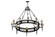 Toscano Ten Light Chandelier in Textured Black (57|165221)
