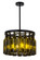 Tuscan Vineyard Five Light Chandelier in Black Metal (57|164832)