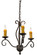 Sienna Three Light Chandelier in Copper Rust (57|164383)
