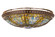 Fleur-De-Lis LED Flushmount in Copper Vein & Nu Gold (57|164312)