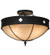 Sabrina Four Light Semi-Flushmount in Textured Black (57|164003)