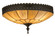 Vincent Three Light Flushmount in Craftsman Brown Hightlighted White (57|163939)
