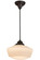 Revival One Light Pendant in Black Metal,Craftsman Brown (57|163499)