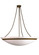 Opal Satine Four Light Inverted Pendant in Timeless Bronze (57|16228)