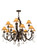 Slenderleaf 12 Light Chandelier in Copper Rust (57|161602)