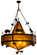 High Plains Rider And The Herd Five Light Pendant in Rust (57|161410)