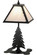 Leaf Edge One Light Accent Lamp in Black Metal (57|160852)