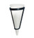 Perla One Light Wall Sconce in Blackwash (57|160733)