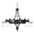 Strada Five Light Chandelier in Antique Iron Gate (57|160695)