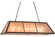 Tri-Panel Six Light Oblong Pendant in Timeless Bronze (57|160613)