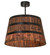 Whiskey Barrel Four Light Pendant in Textured Black (57|160496)