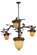 Acorn Branch Four Light Chandelier in Dark Burnished Antique Copper (57|160189)