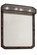 Arabesque Four Light Vanity Mirror in Mahogany Bronze (57|160047)