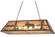 Moose At Lake Nine Light Oblong Pendant in Antique Copper (57|159030)