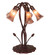 Purple Iridescent Five Light Accent Lamp in Mahogany Bronze (57|15902)